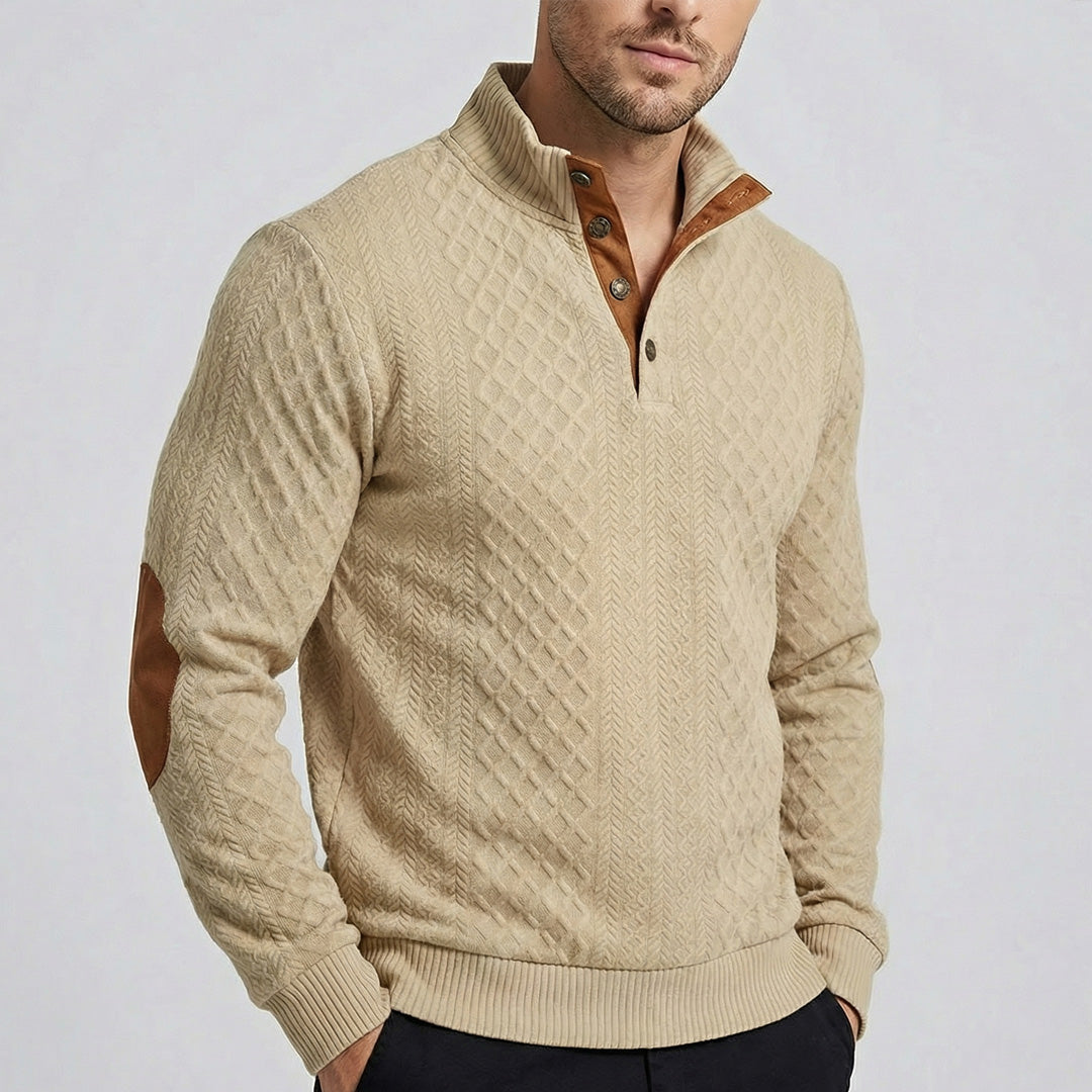 Zeeland - Klassieke pullover met hoge kraag voor heren