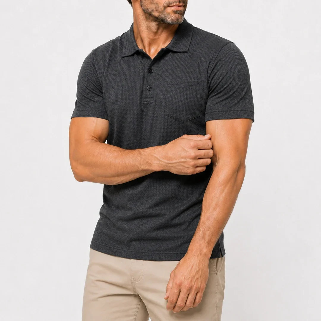 Leiden - Ultracomfortabel poloshirt met zakken voor heren