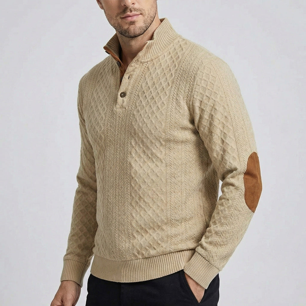 Zeeland - Klassieke pullover met hoge kraag voor heren