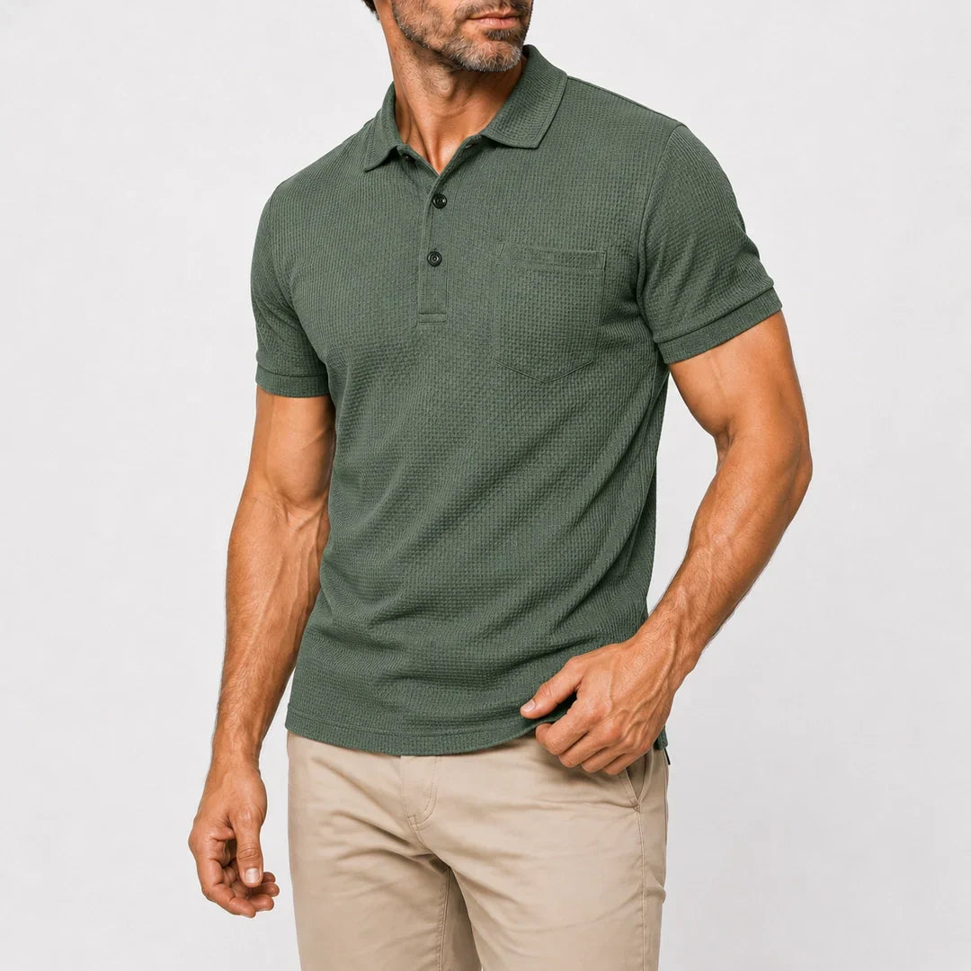 Leiden - Ultracomfortabel poloshirt met zakken voor heren