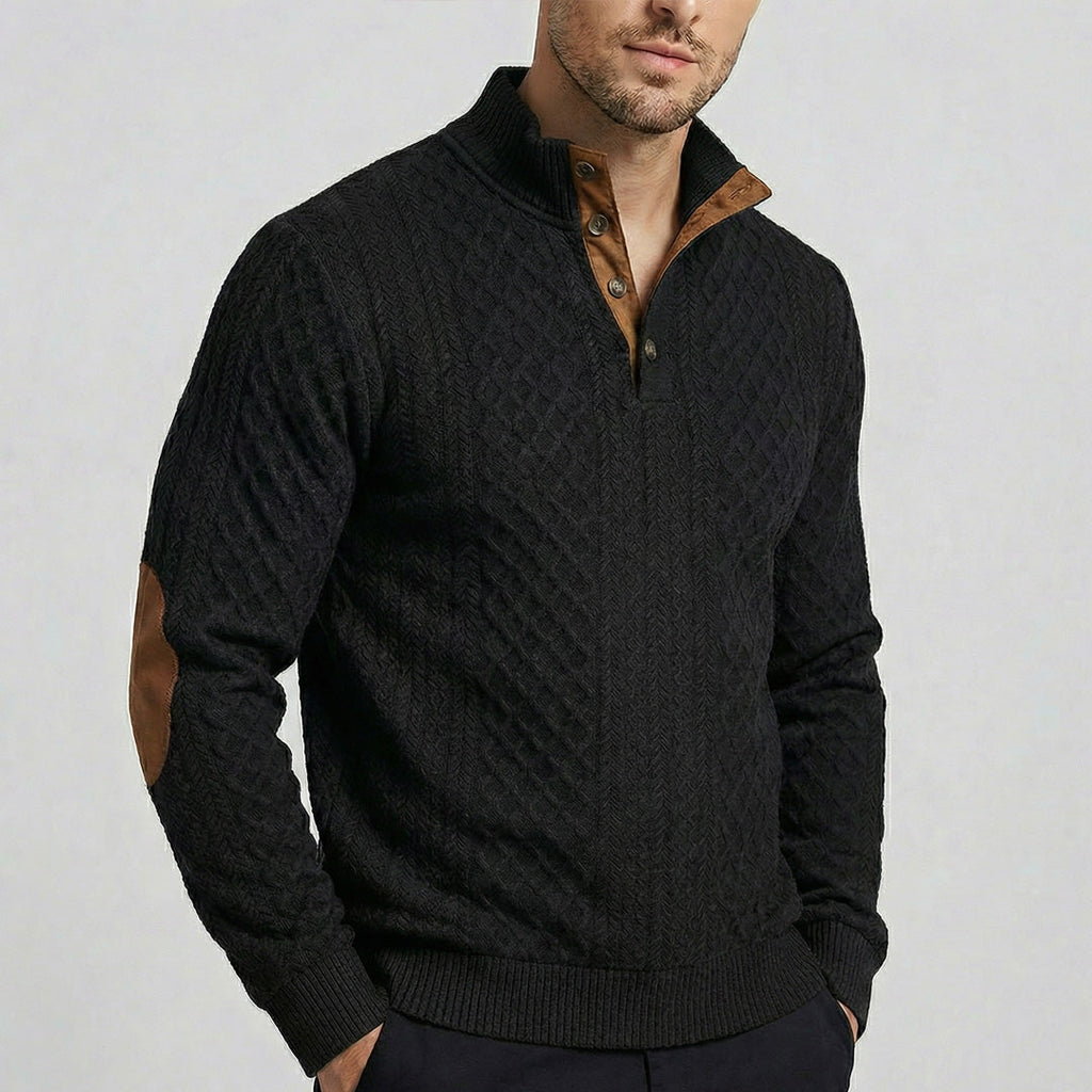 Zeeland - Klassieke pullover met hoge kraag voor heren