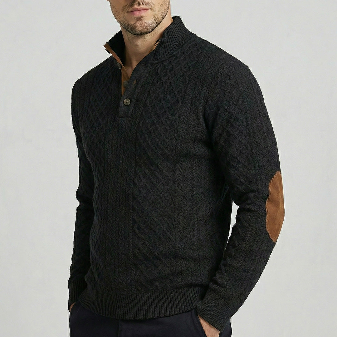 Zeeland - Klassieke pullover met hoge kraag voor heren