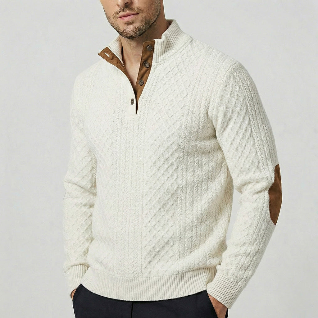 Zeeland - Klassieke pullover met hoge kraag voor heren
