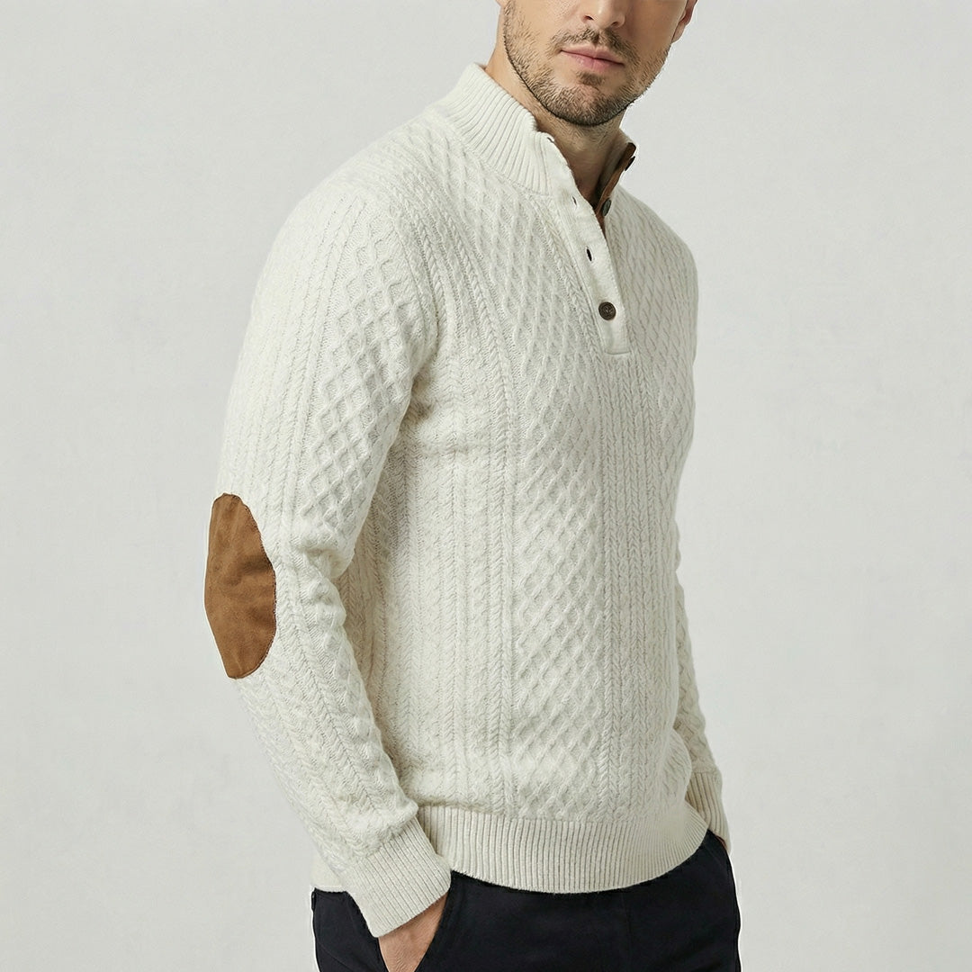 Zeeland - Klassieke pullover met hoge kraag voor heren