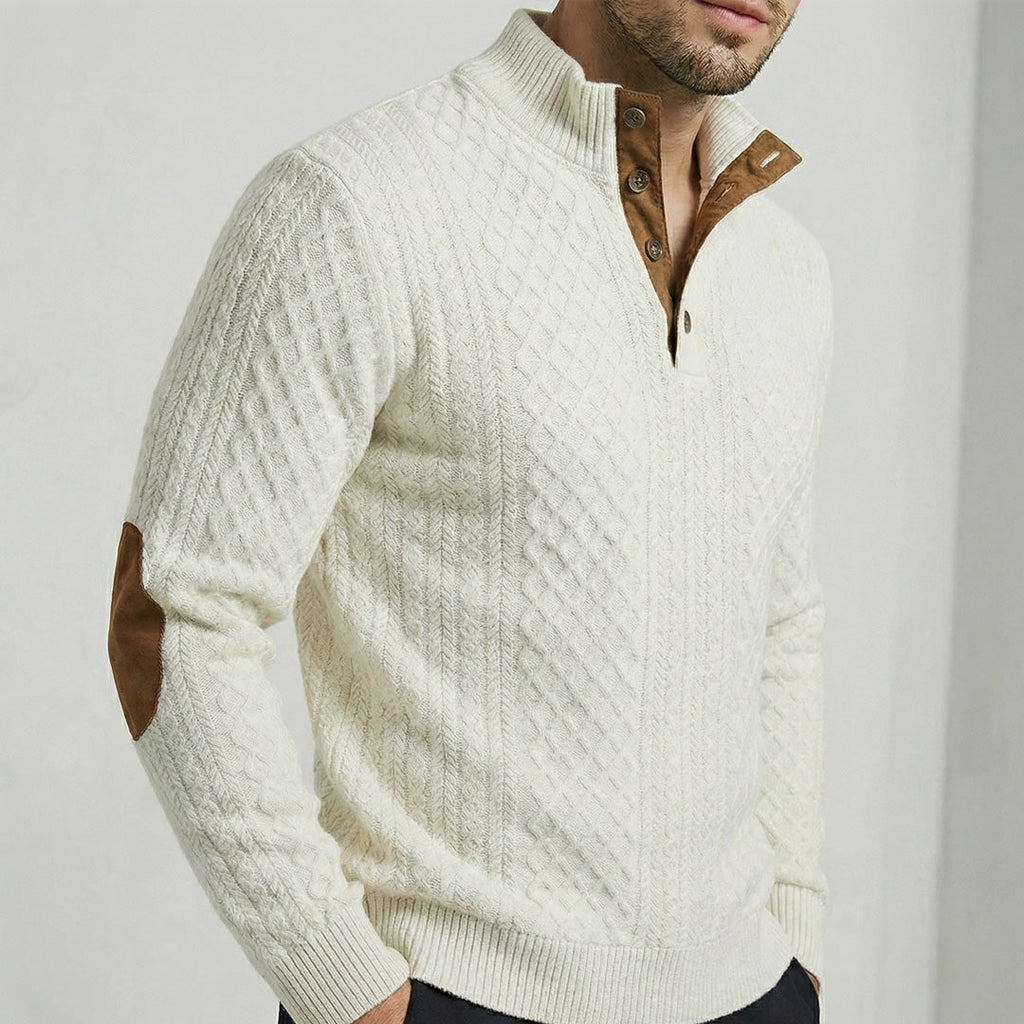 Zeeland - Klassieke pullover met hoge kraag voor heren