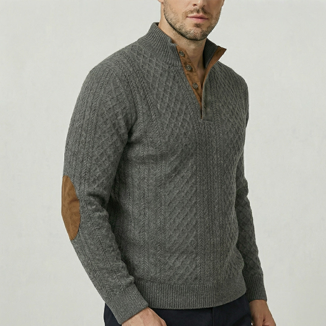 Zeeland - Klassieke pullover met hoge kraag voor heren
