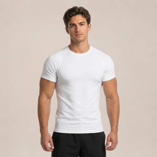 Basic T-shirt voor Heren
