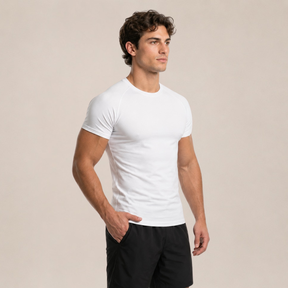 SlimFit Pro™ Basic T-shirt voor Heren