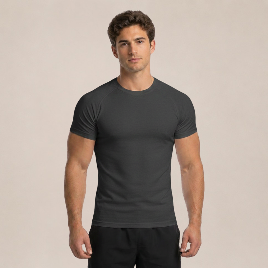 SlimFit Pro™ Basic T-shirt voor Heren