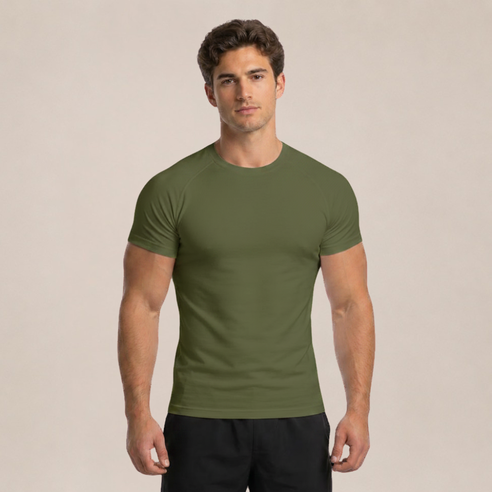 SlimFit Pro™ Basic T-shirt voor Heren
