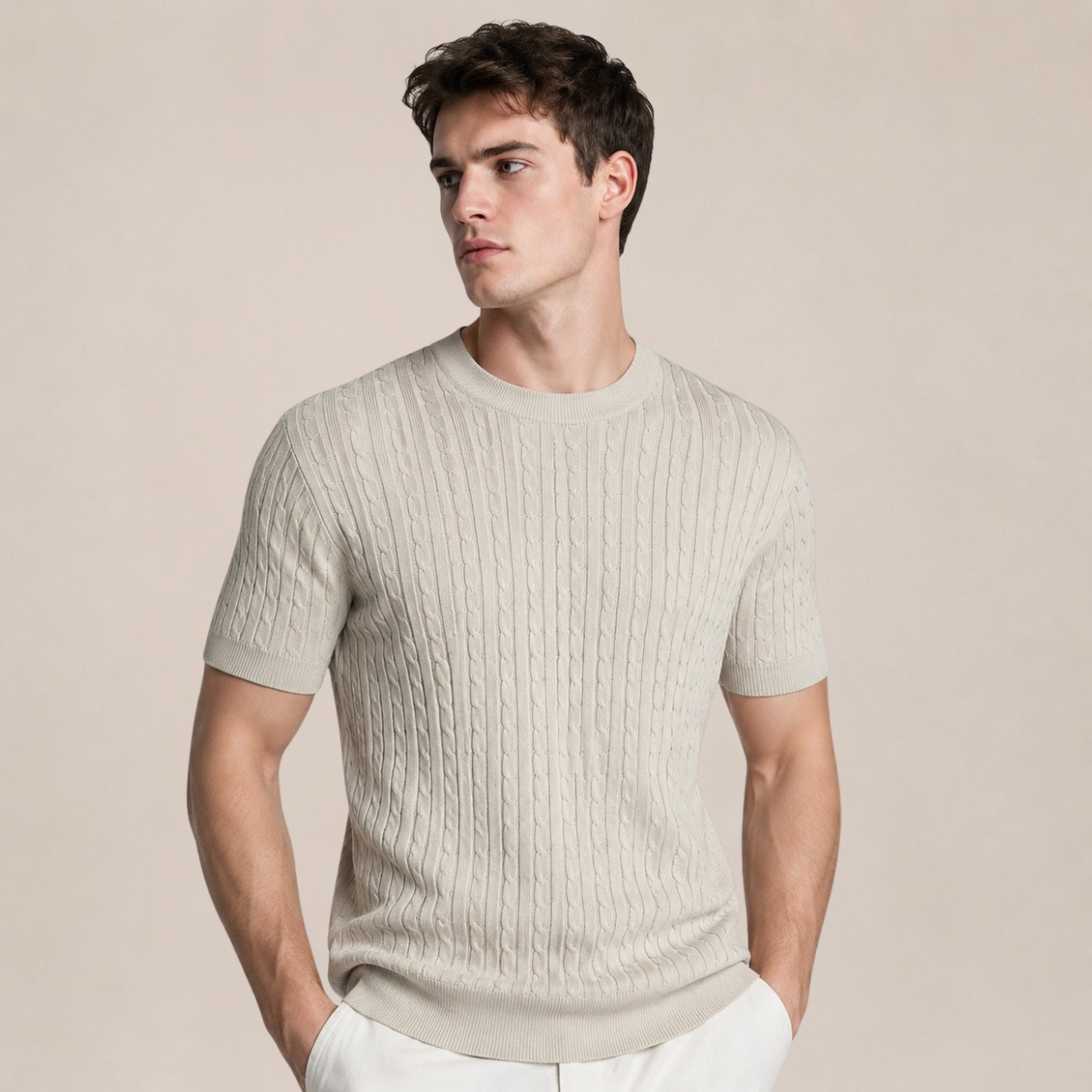 CableKnit Shirt voor Heren