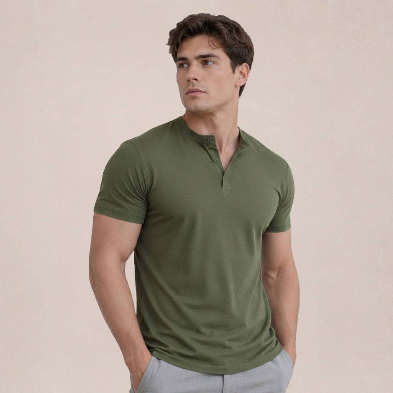 HenleyLine™ T-shirt voor Heren