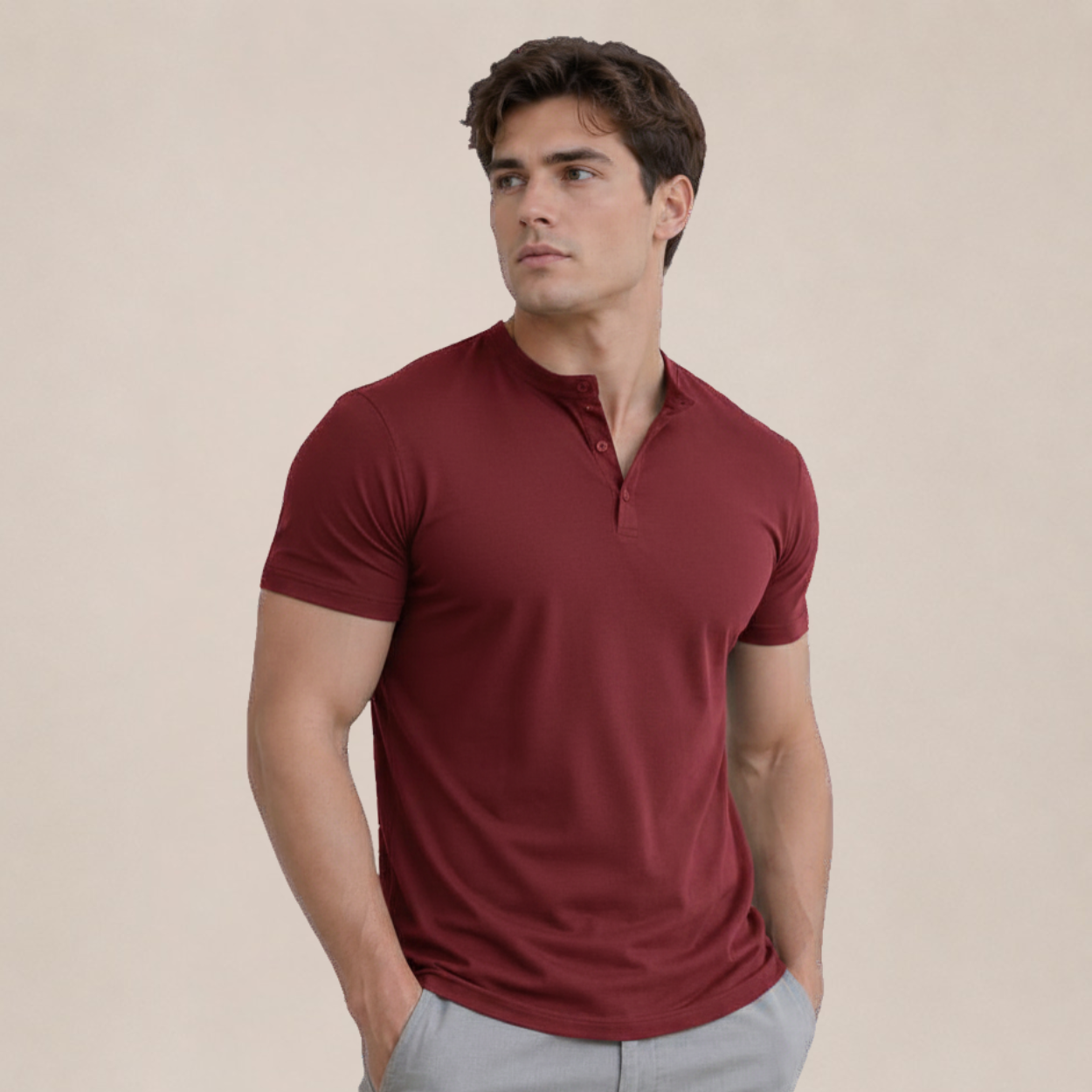 HenleyLine™ T-shirt voor Heren