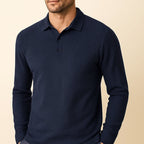 Haarlem - Ultracomfortabel poloshirt met lange mouwen voor heren