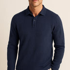 Haarlem - Ultracomfortabel poloshirt met lange mouwen voor heren
