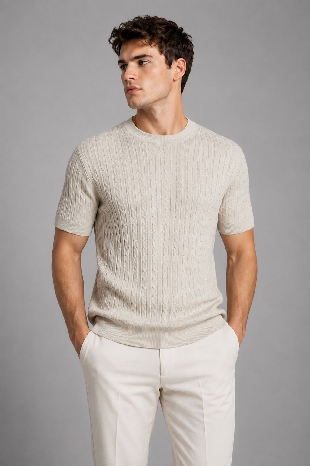 CableKnit Shirt voor Heren