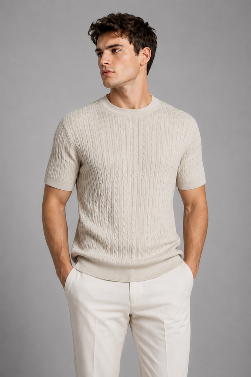 CableKnit Shirt voor Heren