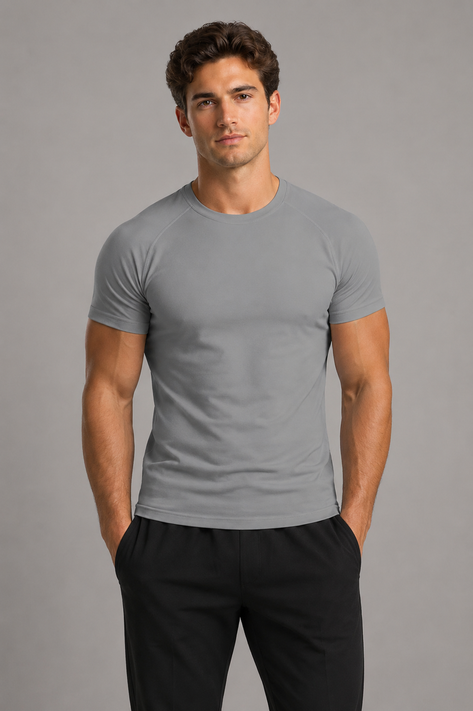 SlimFit Pro™ Basic T-shirt voor Heren