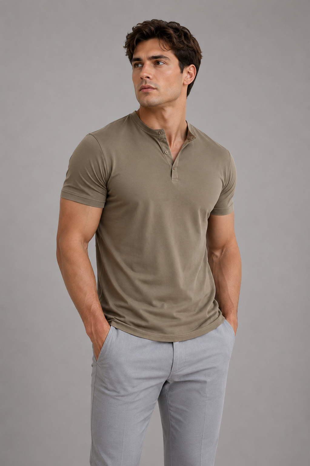 HenleyLine™ T-shirt voor Heren