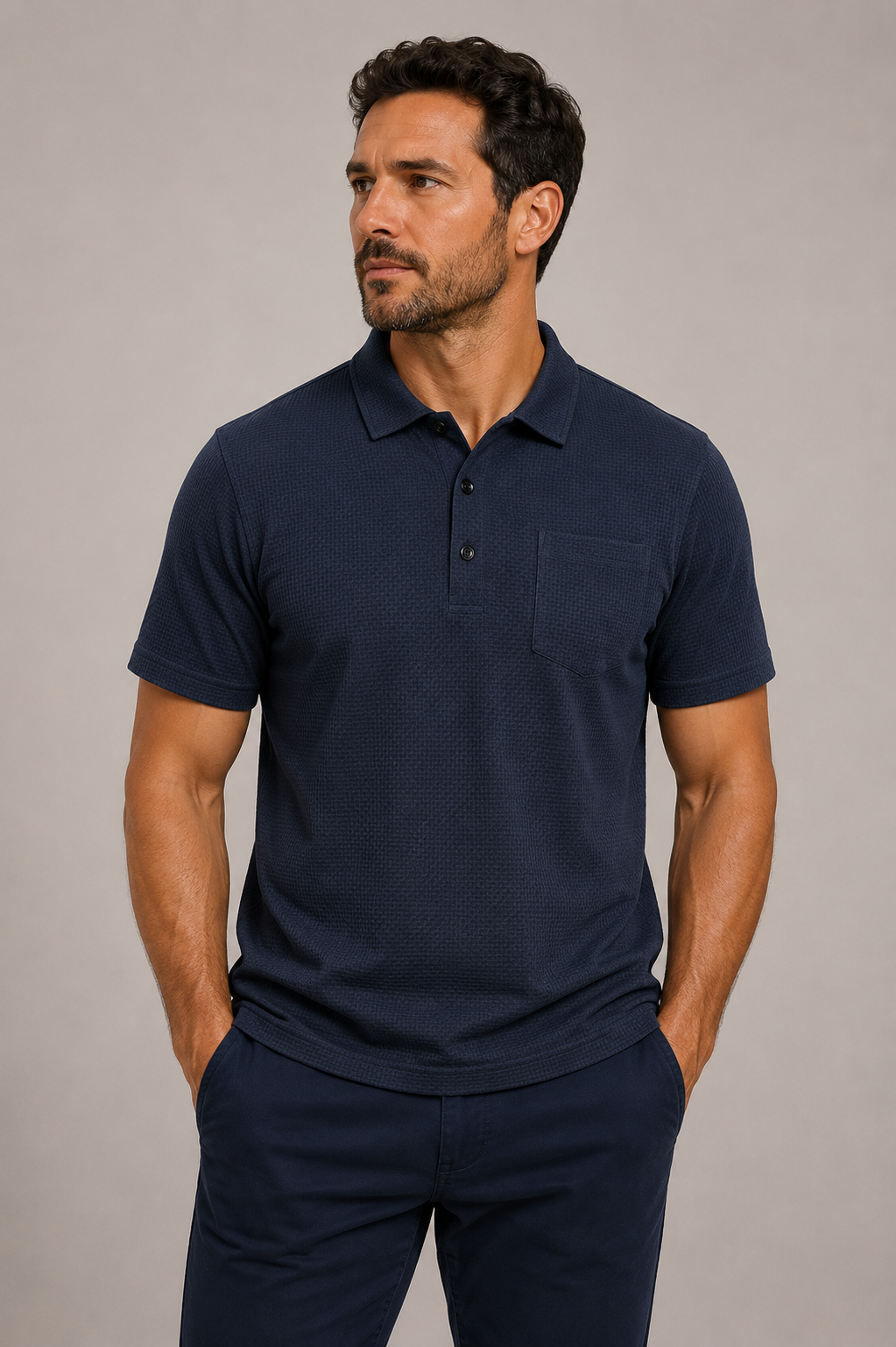 Leiden - Ultracomfortabel poloshirt met zakken voor heren