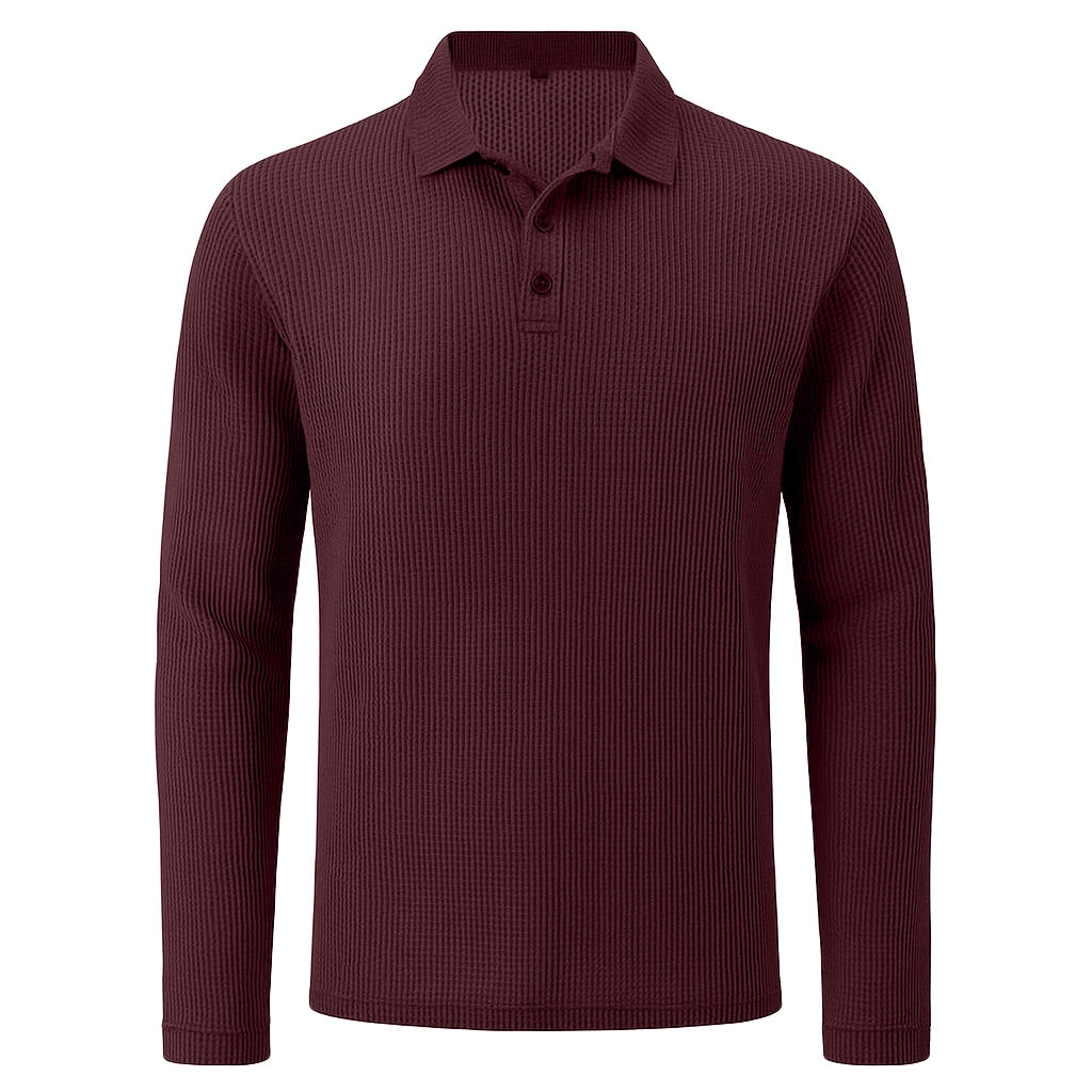 Haarlem - Ultracomfortabel poloshirt met lange mouwen voor heren