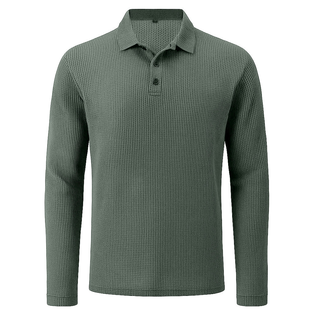 Haarlem - Ultracomfortabel poloshirt met lange mouwen voor heren