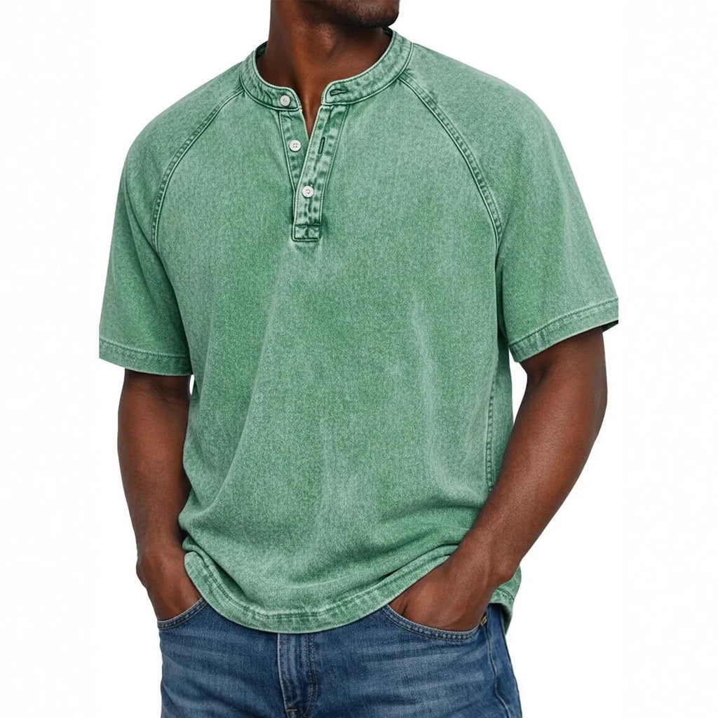 VintageWash™ Henley Shirt voor Heren