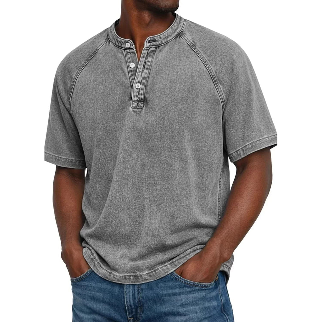 VintageWash™ Henley Shirt voor Heren