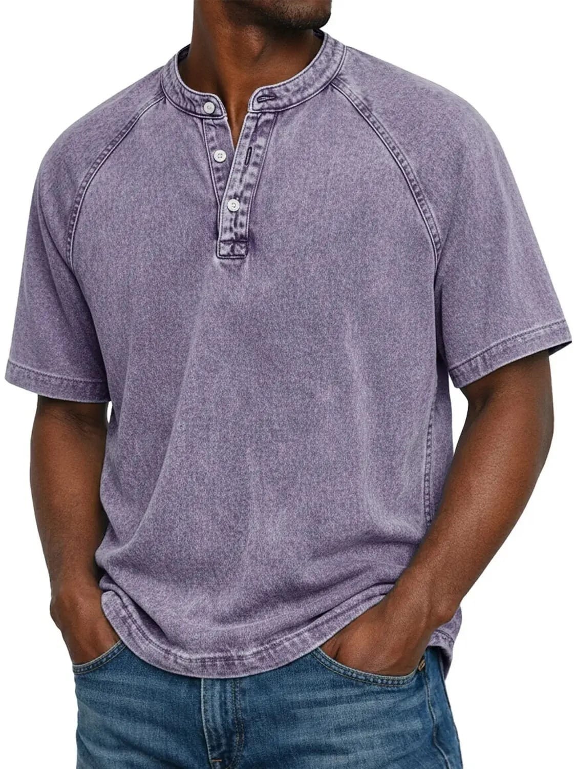 VintageWash™ Henley Shirt voor Heren