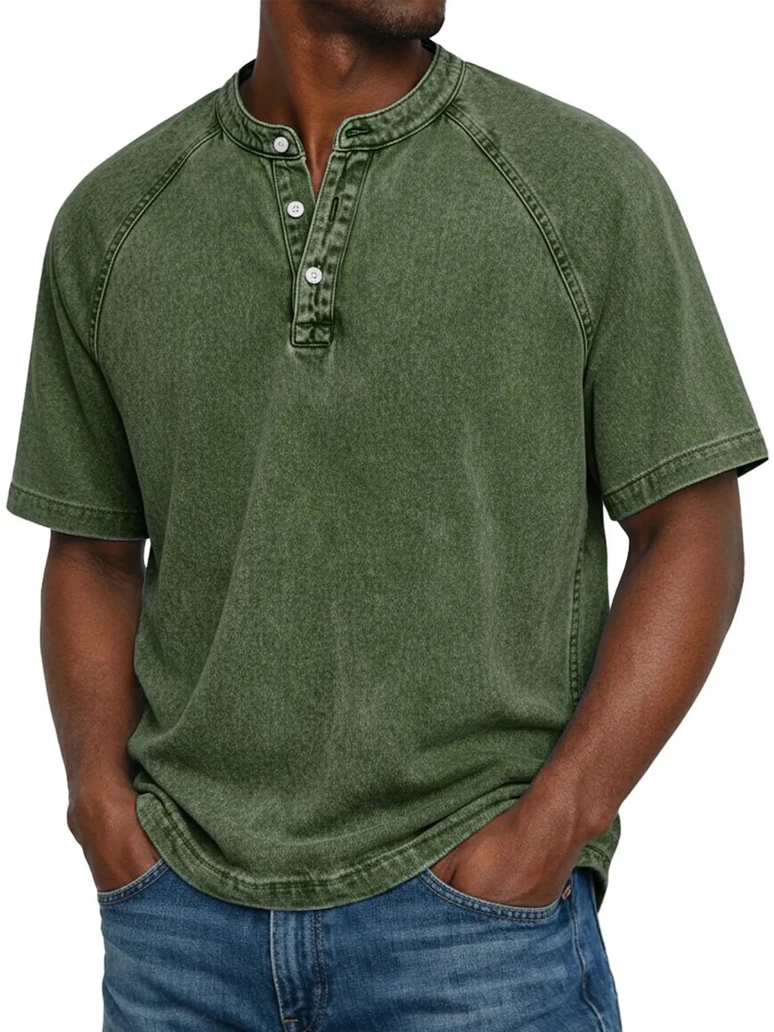 VintageWash™ Henley Shirt voor Heren