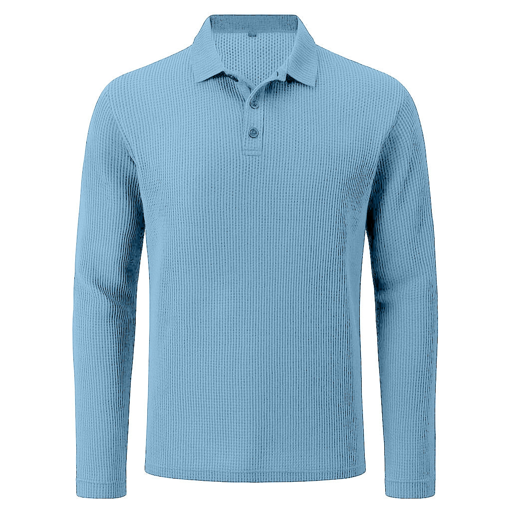 Haarlem - Ultracomfortabel poloshirt met lange mouwen voor heren