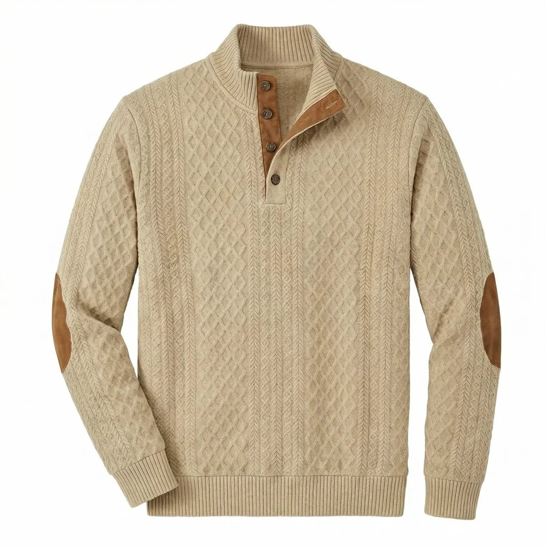 Zeeland - Klassieke pullover met hoge kraag voor heren
