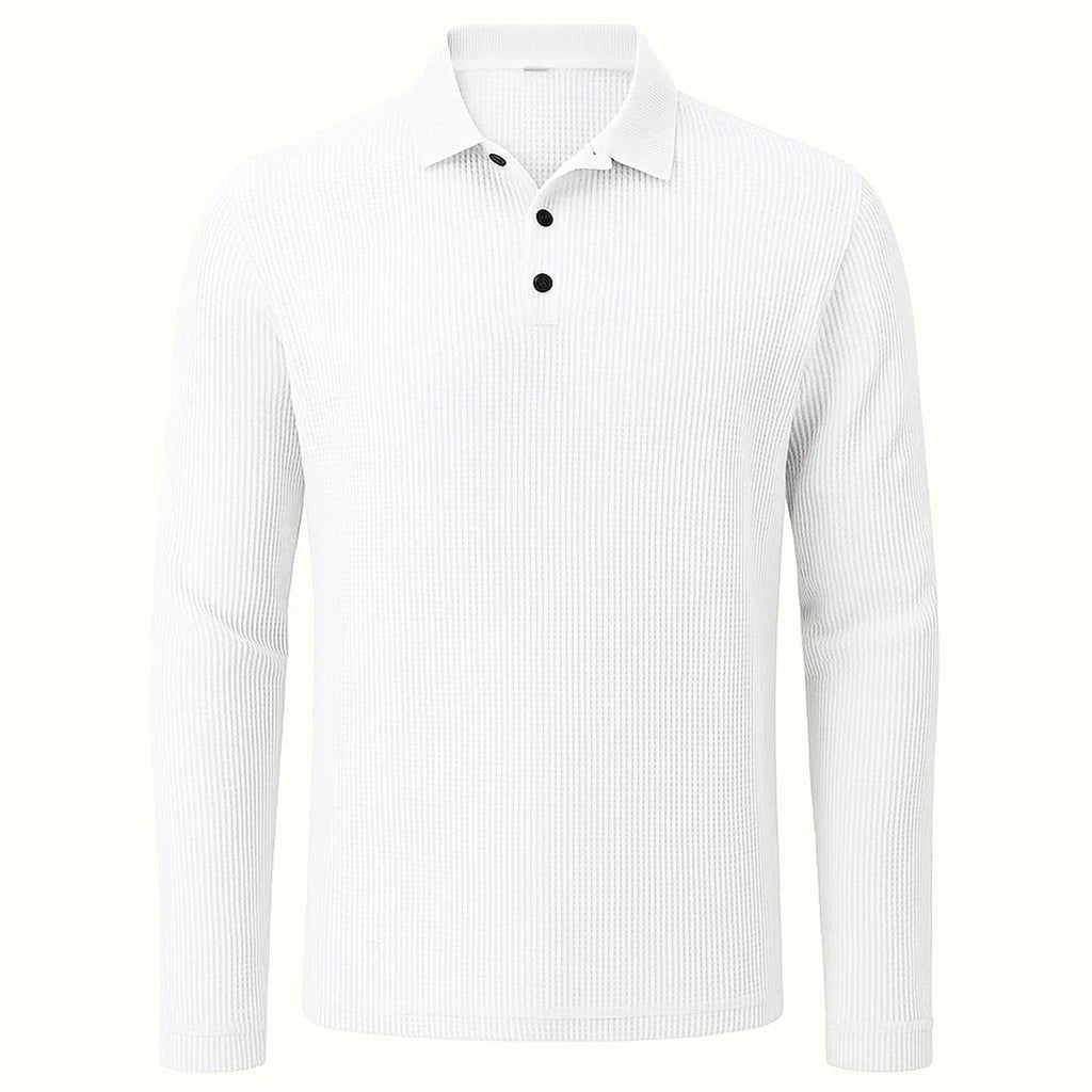 Haarlem - Ultracomfortabel poloshirt met lange mouwen voor heren