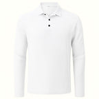 Haarlem - Ultracomfortabel poloshirt met lange mouwen voor heren