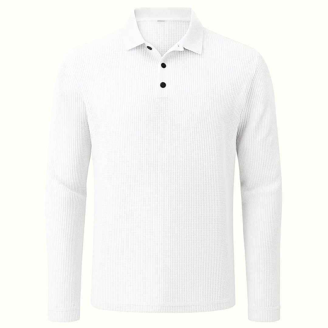 Haarlem - Ultracomfortabel poloshirt met lange mouwen voor heren